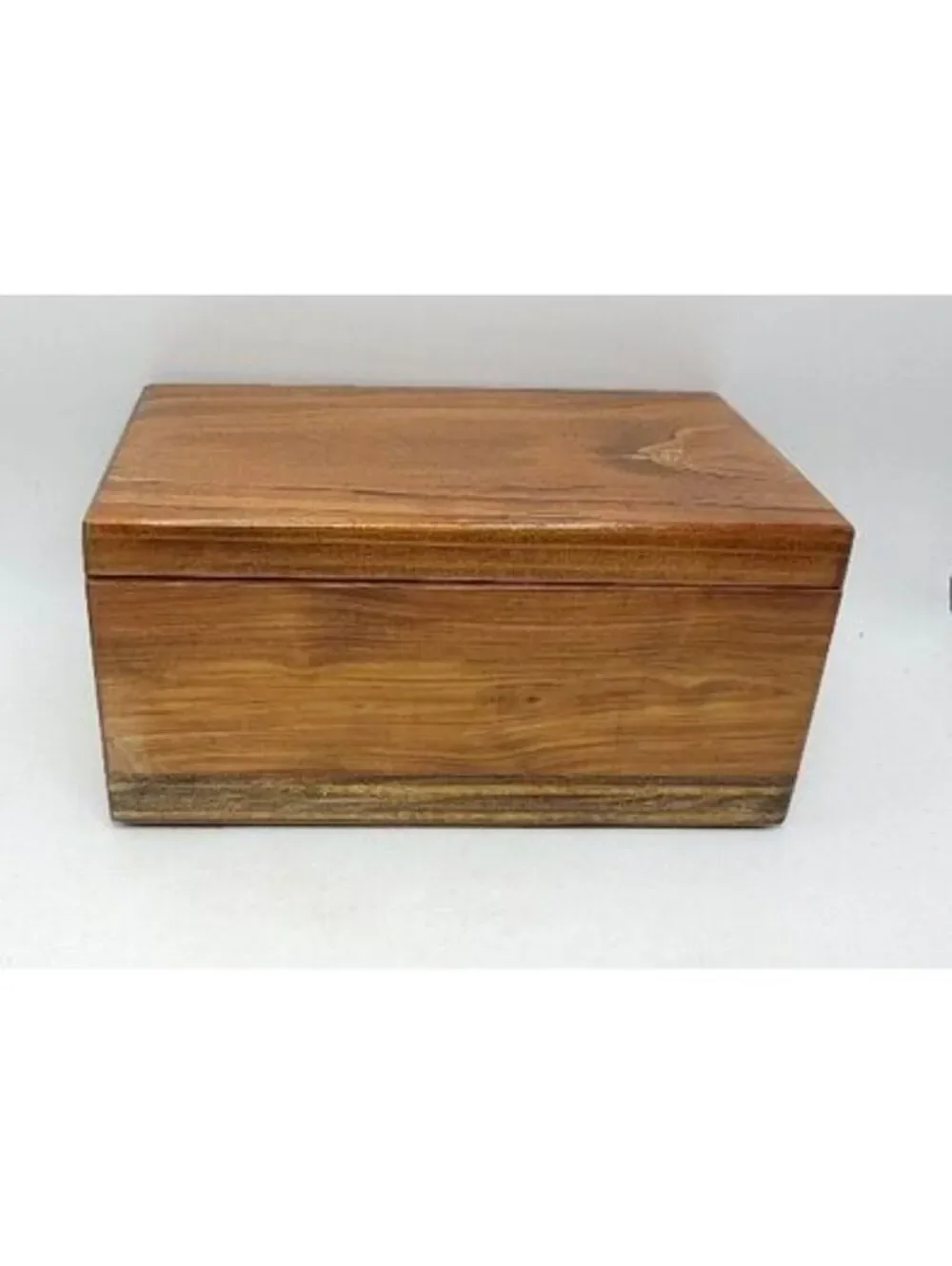 VTG Handcrafted Wooden Storage Box with Hinged Lid